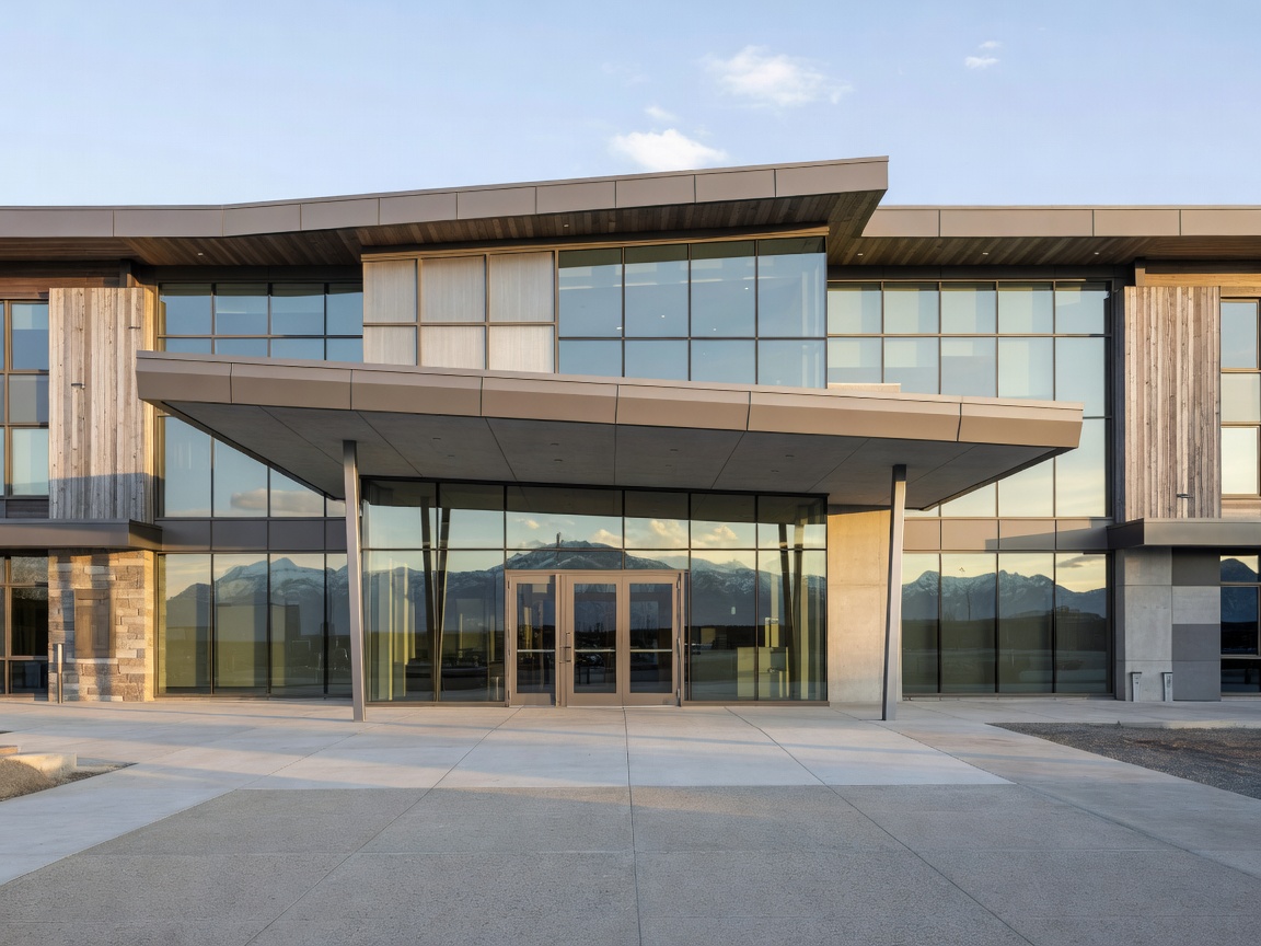 Grey Eagle Resort modern entrance